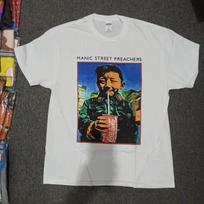 Manic Street Preachers Greitesni trumparankoviai balti marškinėliai KV27835 5XL