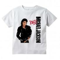 Michael Jackson Graphic Printed Cotton T-shirt Harajuku Rock Fashion Casual Short Sleeve Crew Neck Breathable T Shirt Women M white
