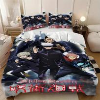 Jujutsu Kaisen Duvet Cover Set Bedding Set Bedding Set Bedroom Decoration Student Kids Boy Girl Gift  2/3piece set Full size 100x135cm (2pcs)