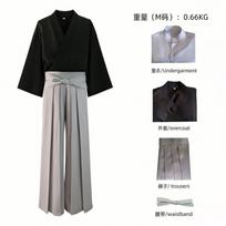 Halloween Cosplay Costume Anime Fans Zenin Naoya Kimono Set Stage Performance XL gray