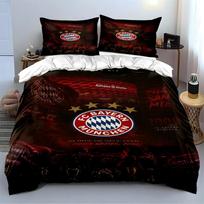 FC Bayern Munich Team with Arena Design Bedding Set (1 duvet cover, 2 pillowcases, duvet not included) sofas 140x200cm