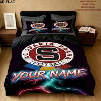 Ac Sparta Praha Logo Bedding Quilt Set Quilt Cover Pillowcase Home Decoration Birthday Gift (1 * duvet cover + 2 * pillowcase, without core) 135x200cm