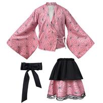 Cosplay Japanese kimono set, Halloween Ghost's Blade Yatsuko 1-piece set cos costume Ghost's Blade Yatsuko one size (m) pink