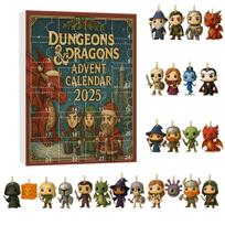 Dungeons & Dragons Advent Calendar 2026 Christmas Blind Box Ornament Set D&D Holiday Countdown Gift