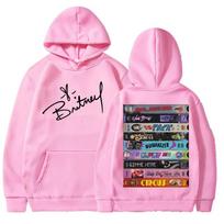 Hoody Singer Britney Spears Album Cover Graphic Hoodie Men Women Long-sleeved Clothing Casual Top Harajuku Sweatshirt M
