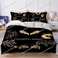 Fantasy Novels F-Fourth-Wings Duvet Cover Set Home Style Bedding Soft Laundry Cotton Bed Student Dormitory Gift Home Textile029 AU Single 140x210cm