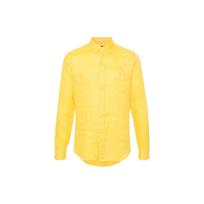 Polo Ralph Lauren Polo Pony embroidered Linen Shirt 710829443-030 XS yellow