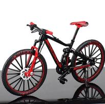 1:10 Mini Alloy Mountain Bike Model Diecast Metal Finger Racing Bicycle Folded Cycling Ornaments Collection Toys for Kids Adult