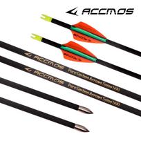 6/12pcs ID 4.2mm Pure Carbon Arrow Spine 300 400 500 600 700 800 900 1000 1100 1300 1500 1800 Archery Bow Hunting Arrow 5 6pc 1300 28in