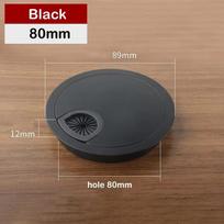 Zinc Alloy Round Wire Hole Cover Plate 35/50/53/60/80mm Computer Desk Cable Outlet Junction Box Furniture Hardware