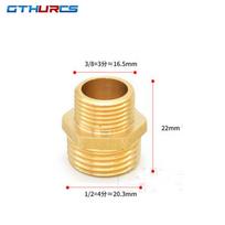 Brass Pipe Hex Nipple Fittings Quick Coupler Adapter 1/8 1/4 3/8 1/2 3/4 1 BSP Male to Males Thread Water Oil Gas Connectors car Pressure Regulators 3-4 FEN