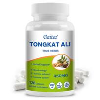 DAITEA Tongkat Ali 450Mg Capsules, Boost Energy, Enhance Stamina & Support Immune System, 120 Capsules