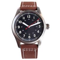 Tandorio 39mm Pilot Style Japan NH35/Asia 2824 Automatic Mechanical Men Watch Sapphire Glass 200m Waterproof Diver Men Watches Asia 2824-glass back black
