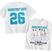 Backstreet Boys Vintažiniai marškinėliai, 90-ųjų Pop Muzikos BSB Marškiniai, Retro Koncerto Grafiniai T-shirtai XXL blue