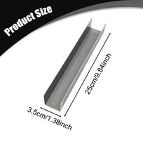Pan, Stainless Steel Non-stick Napoleon Mille Feuille Rectangular Shape, Perforated, for 25cmx3.5cmx3.5cm gray