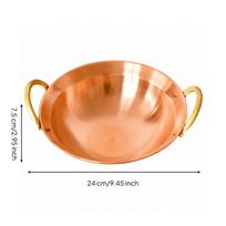 Rust-Resistant Stovetop Pot with Copper Base Food-Grade Round Stainless 24CM 23PC
