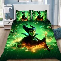 Cartoon Villains Maleficent Ursula Evil Duvet Cover 2/3-piece Bed Linen With Pillow Cut Suitable For Children And Adults 3D Bed baby size 100x135cm