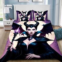 Cartoon Villains Maleficent Ursula Evil Duvet Cover 2/3-piece Bed Linen With Pillow Cut Suitable For Children And Adults 3D Bed 135x200cm