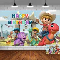 125. Dino Ranch Party Supplies Birthday Decorations Backdrop Banner Photography 5x3ft 47.2x31.5inch/120*80cm