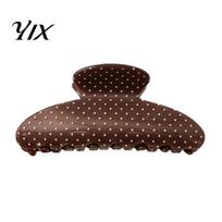 Strong Hold Claw Clip Polka Dot Hair for Women, Lightweight Acrylic Non-Slip Jaw Clip, Fashion Pins Girls Elegant Accessories Updo Bun Half Up Styles