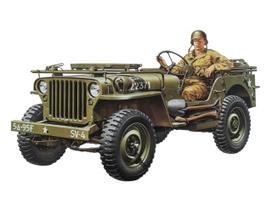 Tamiya Military Miniature Series 219 Army Jeep Willys MB plastikinis modelio rinkinys 35219 1/35 Nr.. JAV black