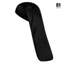 Elastic Long Satin Hair Care Bonnet Head Wrap Cover Sleep Hats Chemo Cap Nightcap Curly Cap 1