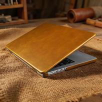 Vaškuotos odos dėklas MacBook Pro 14 16 colių M5 M4 MacBook Air 13.6 15.3 colių M3 M2 verslui Vintažinis plonas smūgiams atsparus dangtelis Pro 13inch a2338