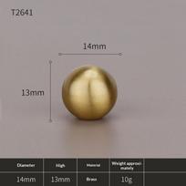 Retro Brass Ball Cabinet Knob Single Hole Matte Finish Solid Round Drawer Knob For Cupboard Wardrobe Furniture Decoration A11