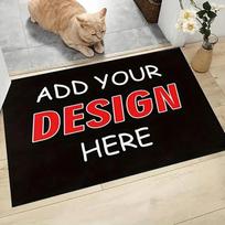 VIKAMA Custom Doormat, Personalized Add Your Own Design Floor Mat Non-Slip Rug for Home Entryway & Gifts 40X60CM