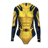 FOR Spider-Man Armor Collection Cos Swimsuit Tights (3XL) 3XL yellow