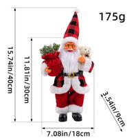 Cross-Border Santa Claus Doll Christmas Ornament - Cute Gift-Holding Window Decoration