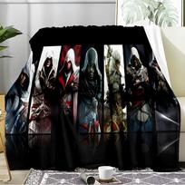 Assassin Game Blanket Flannel Throw for Sofa, Travel, Camping, Livingroom, Office, Chair and Bed Soft and Warm Holiday Birthday gifts 80cmx120cm