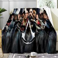 Assassin Game Blanket Flannel Throw for Sofa, Travel, Camping, Livingroom, Office, Chair and Bed Soft and Warm Holiday Birthday gifts 80cmx120cm