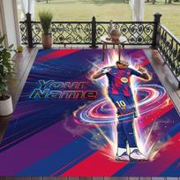 Custom Text Printed Rug Lamine Yamal Non Slip Floor Carpet For Home Room Decor 80cmx120cm