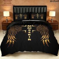 Rammstein Pattern Bedding Quilt Set  Home Decoration  Gift (1 * duvet cover + 2 * pillowcase  without core) 200x200cm