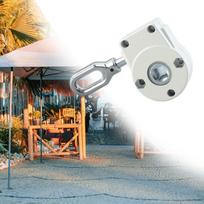 Drive Worm Gear Patio Awning Gearbox Easily Installation Parts Garden Crank Canopy Accessories gray