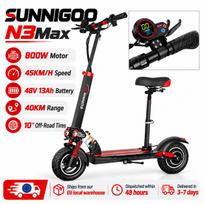 SUNNIGOO N3LMax 800W Adult Electric Scooter, 48V 15Ah, 50KM/H, 40-50KM Range, 10  Off-Road Tires SUNNIGOO N3Max