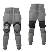 Warhammer 40k Space Marine Hoodie 3D Print Cosplay Set Teens 5XL gray