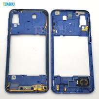 A40 A405 Middle Frame For Samsung Galaxy A40 2019 A405 SM-A405F A405DS Housing Battery Back Rear Door Cover Camera Lens Parts Blue Middle Frame