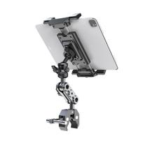 Phone and Tablet Holder for Treadmill/Spin Bike/Stroller/Wheelchair/Golf Cart/Poles/Music Stand/Stationary Bike