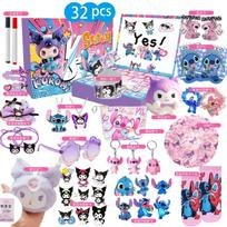 Flip-Top DIY Drawing Advent Calendar Blind Box for Kids, Countdown Punch Toy Boys Girls Gift Pink