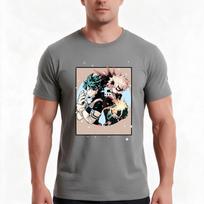 Deku And Bakugo Tshirt Summer Casual Cotton Tee Oversized Streetwear Tops Vintage Graphic Print Loose Fit Short Sleeve 4XL