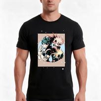 Deku And Bakugo Tshirt Summer Casual Cotton Tee Oversized Streetwear Tops Vintage Graphic Print Loose Fit Short Sleeve 4XL