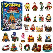 2026 Advent Calendar Acrylic Blind Box Christmas Countdown Calendar 24 Days Surprise Toy Desk Decor Collectible Gift 1pcs