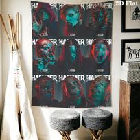 Slipknot Band Wall Tapestry Tapestry Wallmounted Background Cloth Atmospheric Background Cloth Work Of Art Wall Covering Decoration 130cm x 150cm