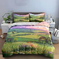 Nature Scenery Decor Set  Soft Comfortable Duvet Cover Bedding Set Included 1*Duvet Cover & 2*Pillowcases gift 150*200cm/59x79in Single/Twin 3pcs