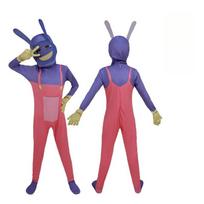 Anime The Amazing Digital Circus Jax Pomni Caine Kinger Cosplay Costume Ragatha Dress Carnival Halloween Comic Con Costumes Kids 130CM blue