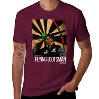 Gary The Flying Scotsman Anderson Darts T-Shirt shirts graphic tees plus sizes quick-drying Men's t-shirt L black
