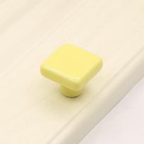 Single Hole Door Knob Pull Handles Cabinet Knob Simplicity Drawer Knobs  Wardrobe Light yellow