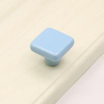 Single Hole Door Knob Pull Handles Cabinet Knob Simplicity Drawer Knobs  Wardrobe Light blue